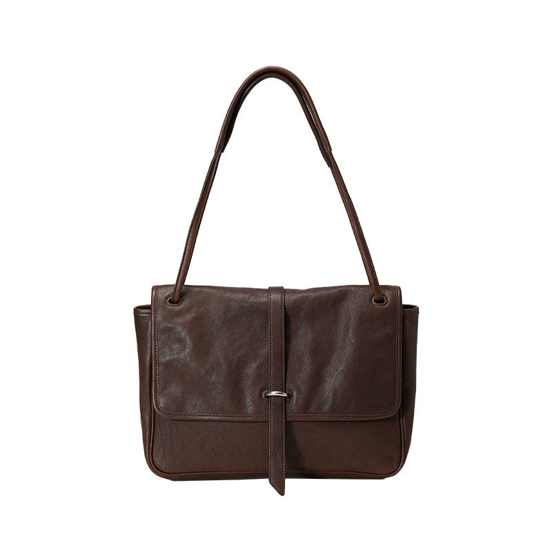 Li Ji | Original handmade leather | Japanese retro leisurely messenger bag No. 2326