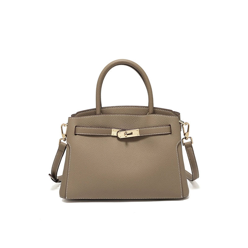 李記 | 原創手工真皮 | 自然で流暢う頭層牛皮い凱莉包w3192號