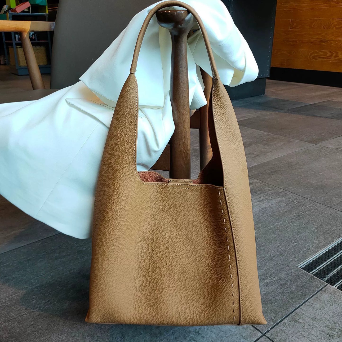 李記 | 原創手工真皮 | 通勤気質で簡約に托特包4831號