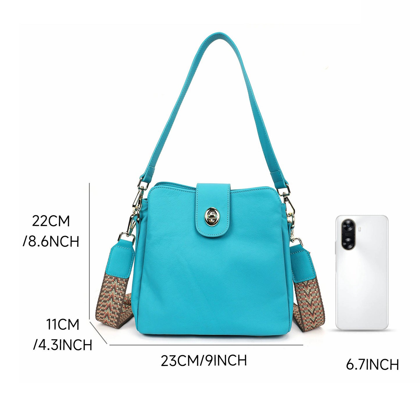 李記 | 原創手工真皮 | 多色可選い毎日新し手提包7778號