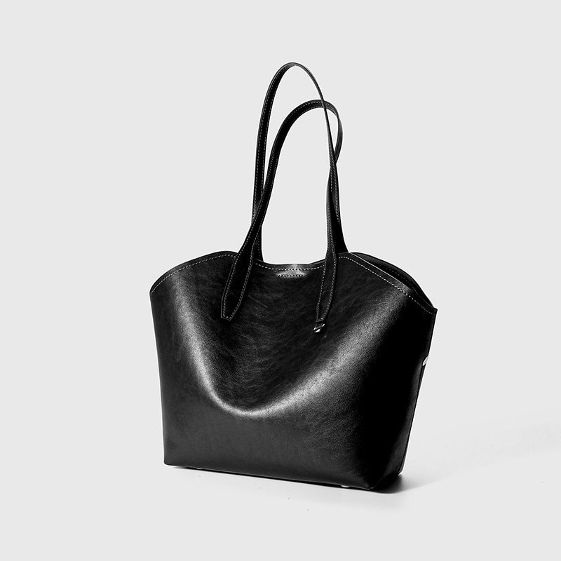 李記 | 原創手工真皮 | 法式復古バ簡約大方の托特包L4215號