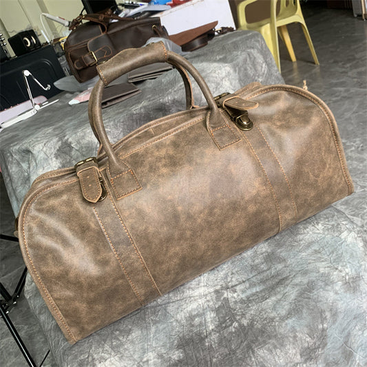 Li Ji Cowhide | Crazy Horse Leather Handbag/Business Travel Bag/Gym Bag No. A9022 