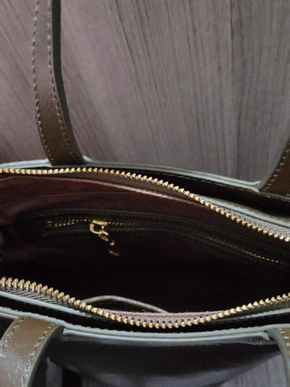 Li Ji | Original handmade | Vegetable tanned leather simple retro tote bag No. M1125