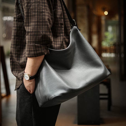 李記 | 原創手工真皮 | 軟皮鬆弛feelの大容量健身通勤包A8317號