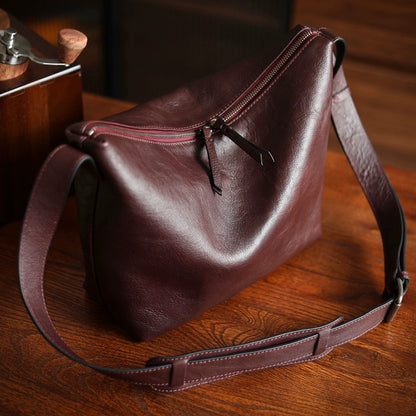 李記 | 原創手工真皮 | 輕薄隨身舒適便捷の斜唄包ls316號