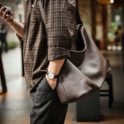 李記 | 原創手工真皮 | 軟皮鬆弛feelの大容量健身通勤包A8317號