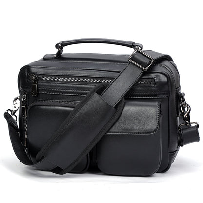 Li Ji | Original handmade leather | First-layer fetal cowhide functional leather shoulder bag No. 2500