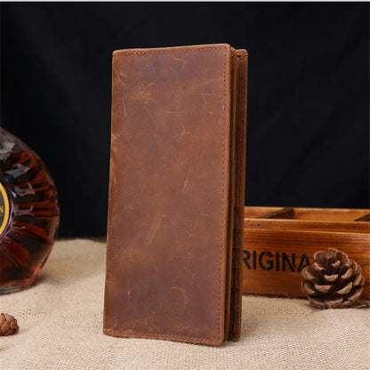 李記 | 原創真皮手工 | 復古純色2折錢夾 7126號