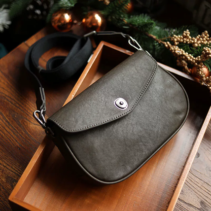 李記 | 原創手工真皮 | 輕復古感の都市通勤休閒風斜唄包LS-HY81號