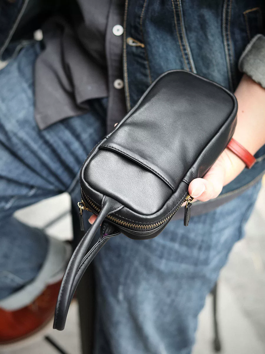 李記 | 原創手工真皮 | 超實用又有格調の手拿包la019號