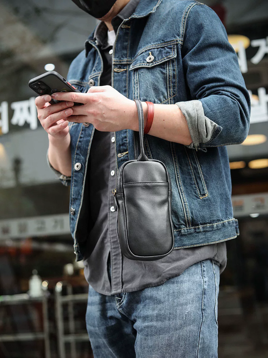 李記 | 原創手工真皮 | 超實用又有格調の手拿包la019號