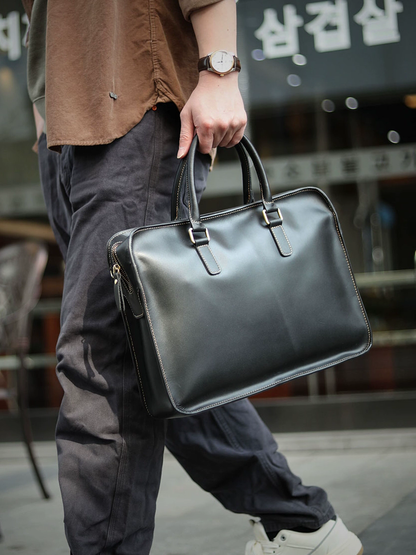 李記 | 原創真皮手工 | 輕商務通勤feel公文包ls343號