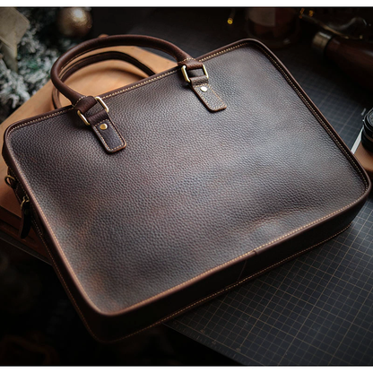 李記 | 原創真皮手工 | 輕商務通勤feel公文包ls343號