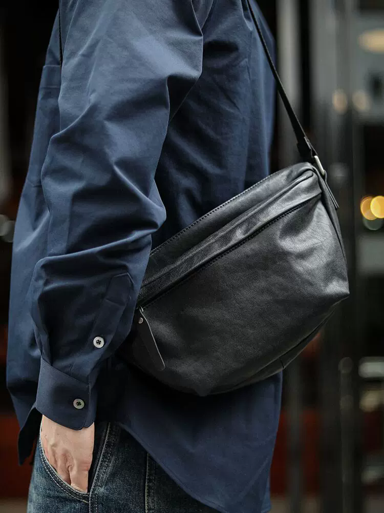 李記 | 原創手工真皮 | 【輕感系列】隨行胸包ls6225號