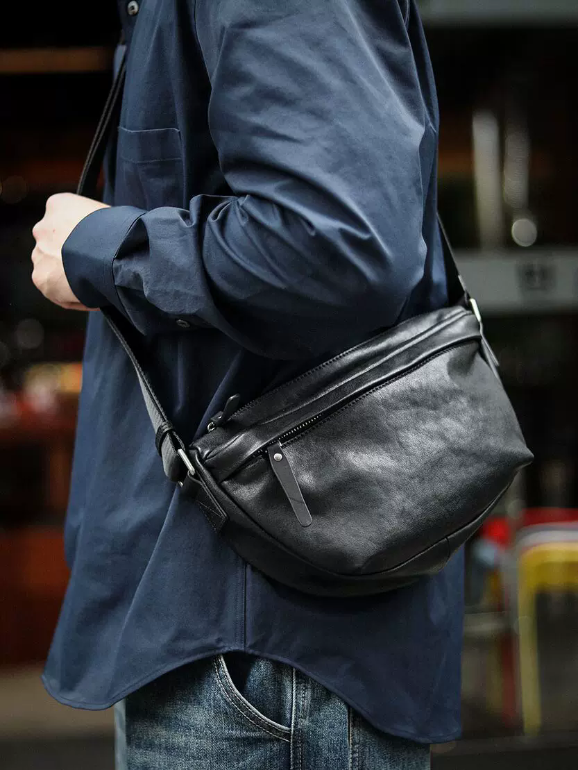 李記 | 原創手工真皮 | 【輕感系列】隨行胸包ls6225號