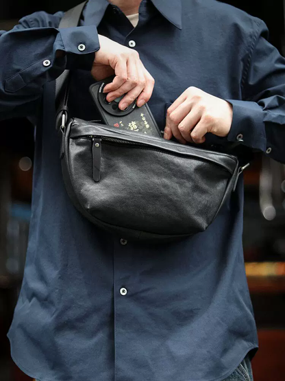 李記 | 原創手工真皮 | 【輕感系列】隨行胸包ls6225號