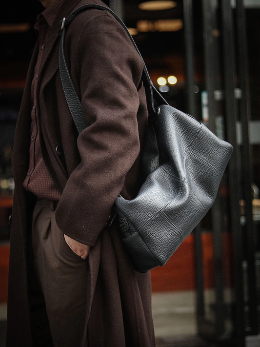 李記 | 原創手工真皮 | 上身自帶奢貴濾鏡の運動健身斜唄包ls8104號