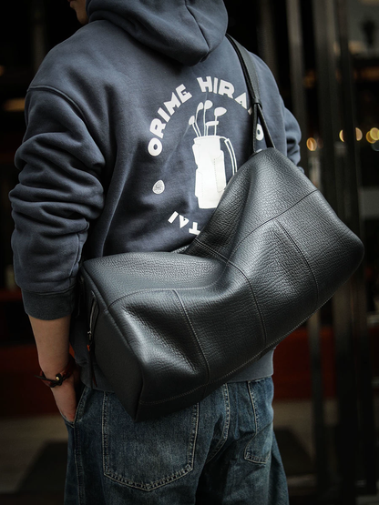 李記 | 原創手工真皮 | 上身自帶奢貴濾鏡の運動健身斜唄包ls8104號