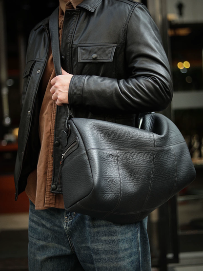 李記 | 原創手工真皮 | 上身自帶奢貴濾鏡の運動健身斜唄包ls8104號