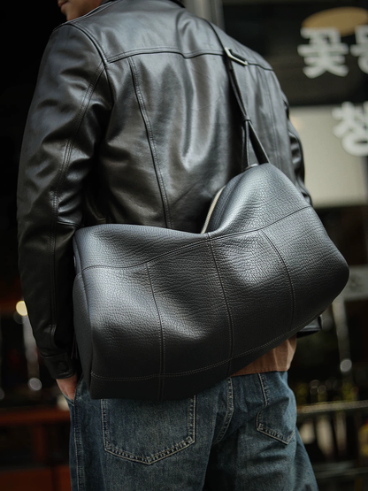 李記 | 原創手工真皮 | 上身自帶奢貴濾鏡の運動健身斜唄包ls8104號