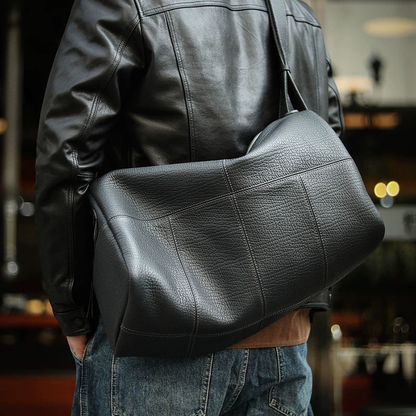 李記 | 原創手工真皮 | 上身自帶奢貴濾鏡の運動健身斜唄包ls8104號