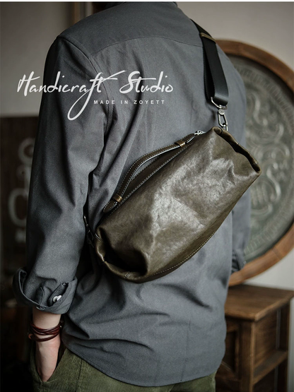 李記 | 原創手工真皮 | 隨意不刻意の斜唄包LS8165號