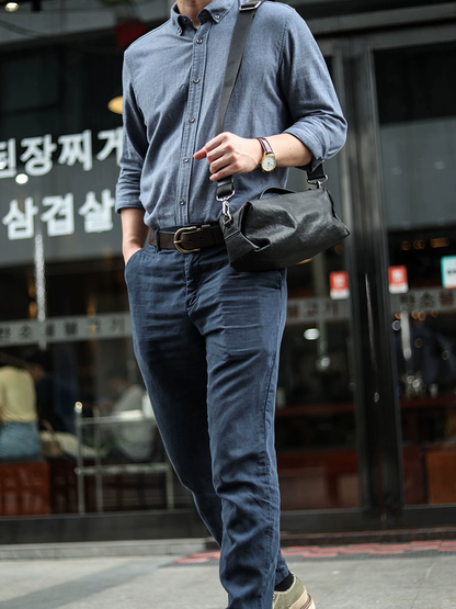 李記 | 原創手工真皮 | 隨意不刻意の斜唄包LS8165號