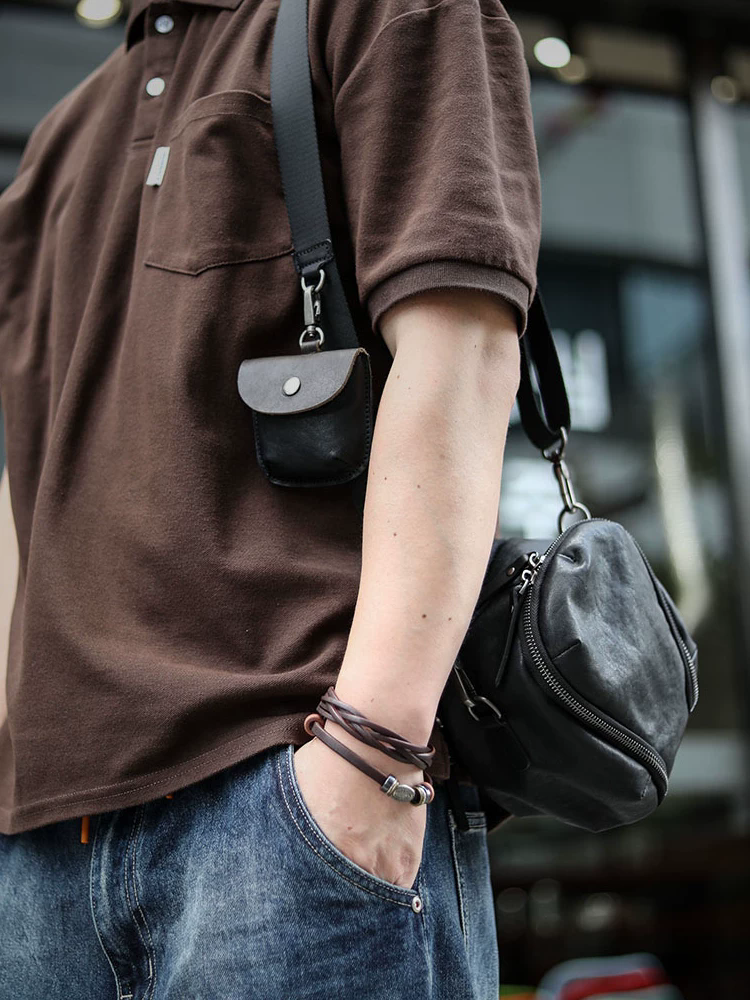 李記 | 原創手工真皮 | 球形趣味設計の微單相機包ls8177號