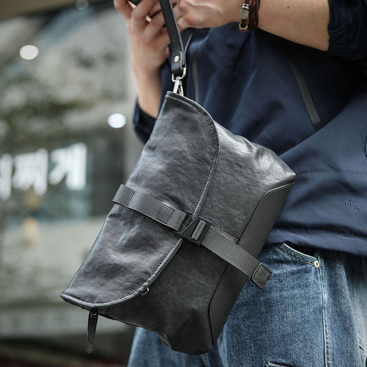 李記 | 原創手工真皮 | 隨性舒適が多種背法で休閒包ls8188號