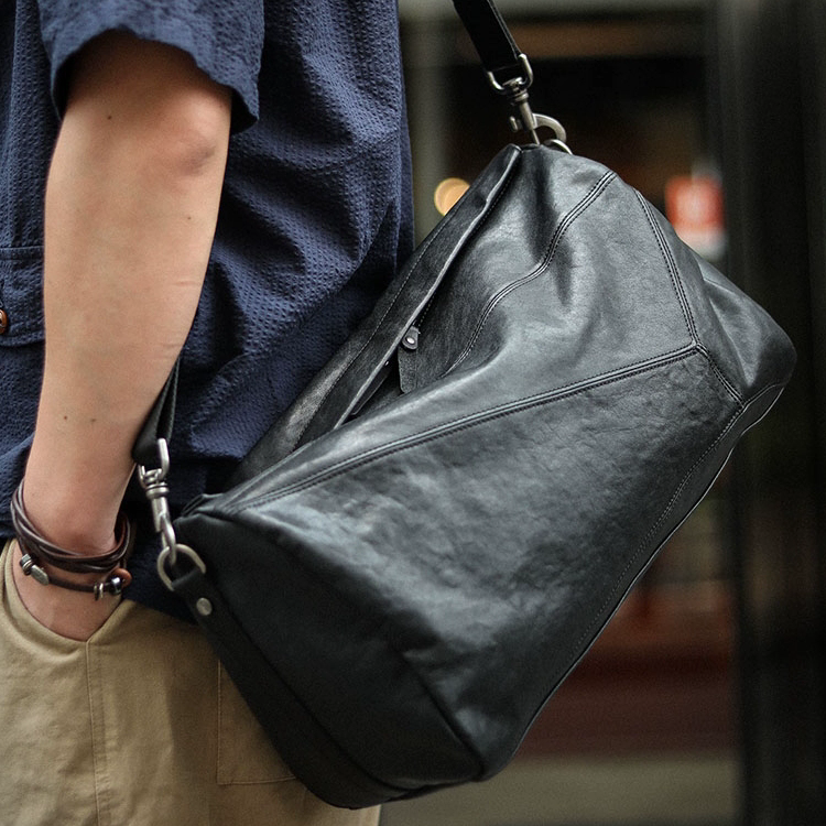 李記 | 原創手工真皮 | 幾個美學設計感の通勤包ls8215號