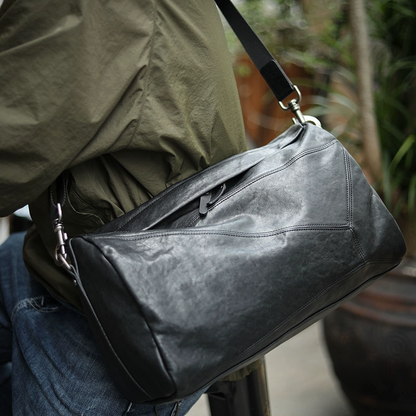 李記 | 原創手工真皮 | 幾個美學設計感の通勤包ls8215號