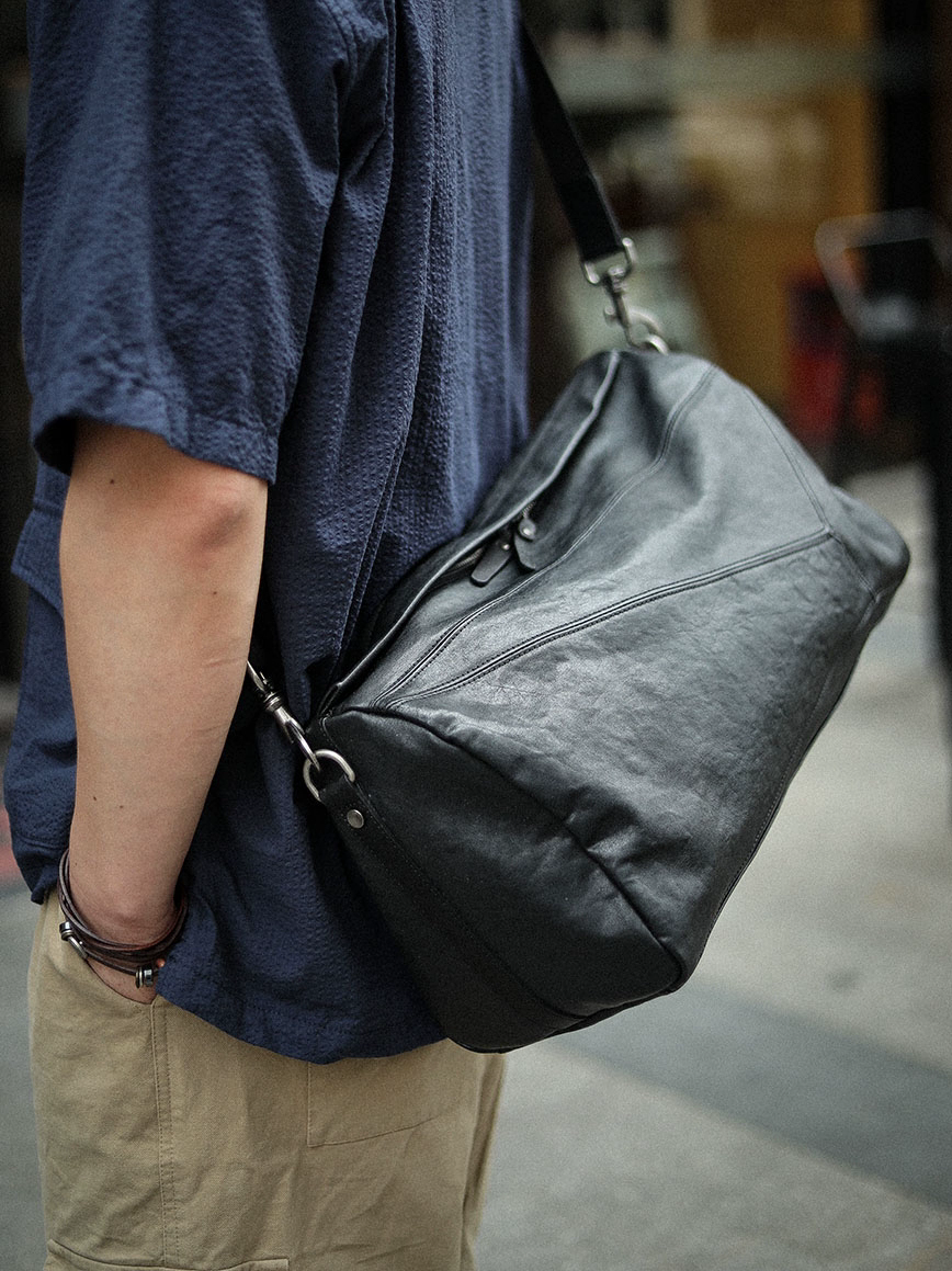 李記 | 原創手工真皮 | 幾個美學設計感の通勤包ls8215號