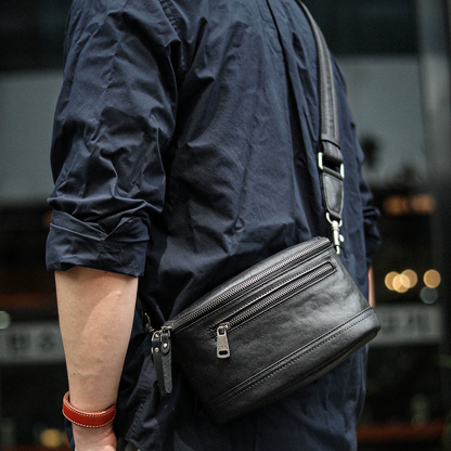 李記 | 原創手工真皮 | 出門不撞款還超有格調の立體背包ls8298號