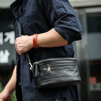 李記 | 原創手工真皮 | 出門不撞款還超有格調の立體背包ls8298號