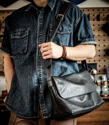 李記 | 原創手工真皮 | 輕奢用料重本打造の斜唄包ls8306號