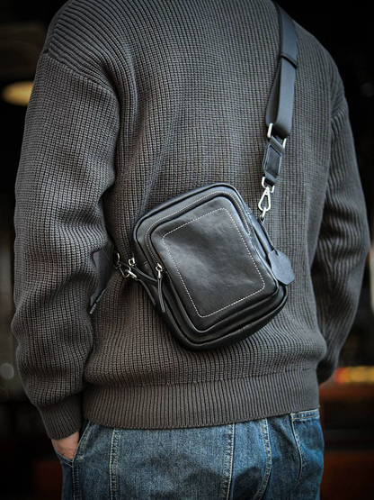 李記 | 原創手工真皮 | 無感系列隨身背包ls8967號