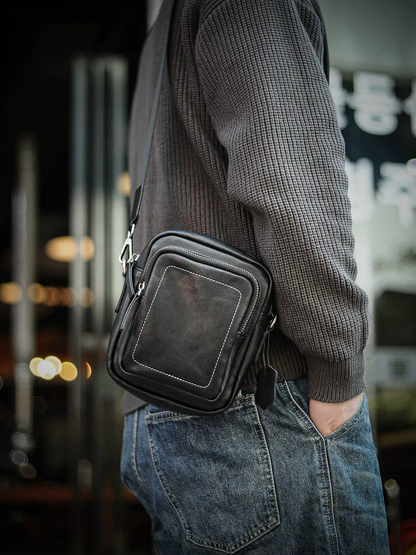 李記 | 原創手工真皮 | 無感系列隨身背包ls8967號