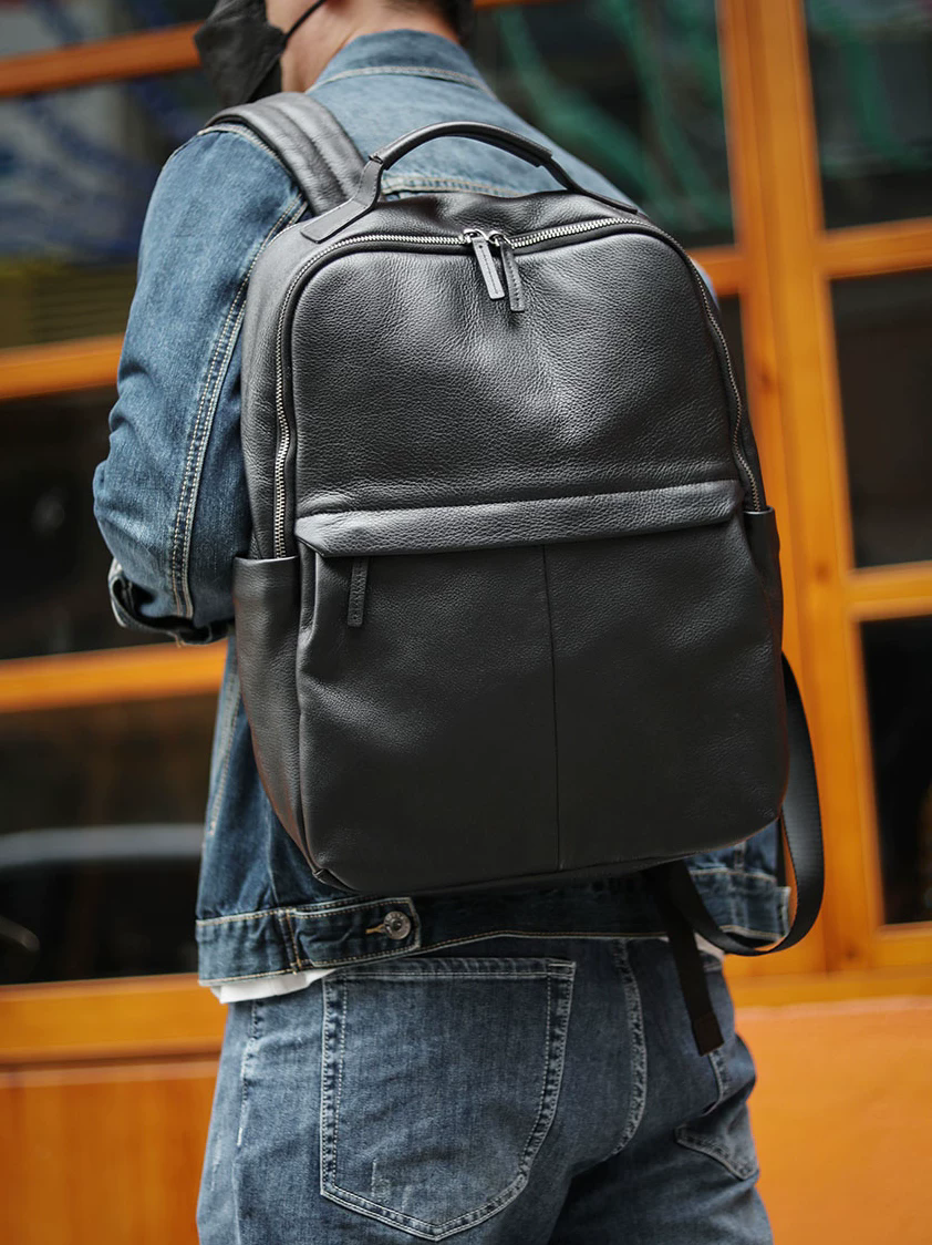 李記 | 原創手工真皮 | 好看百搭+能裝耐用の後背包ls8970號