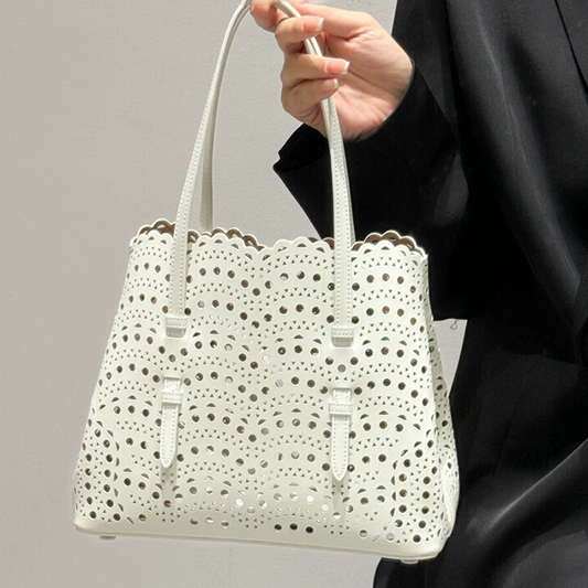 李記 | 原創手工真皮 | 鏤空雕花の菜籃子包M16202號