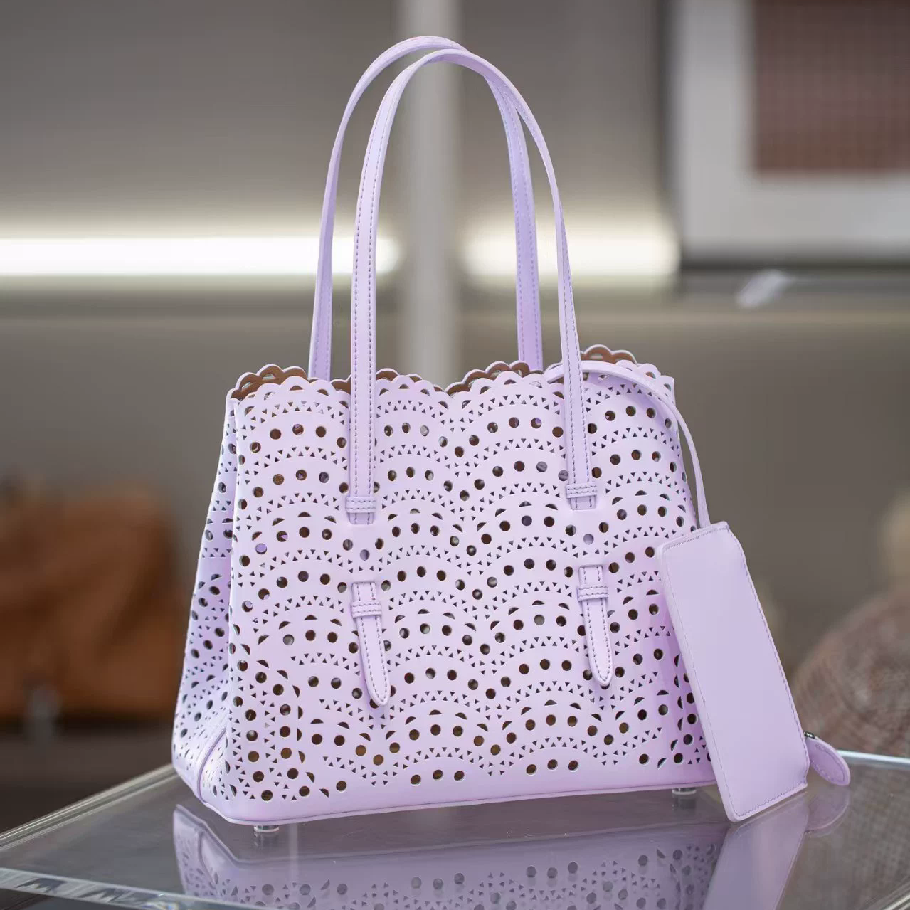 李記 | 原創手工真皮 | 鏤空雕花の菜籃子包M16202號