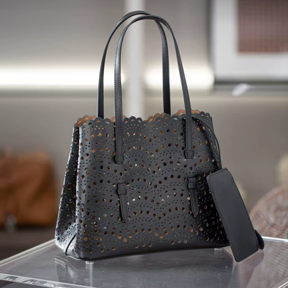 李記 | 原創手工真皮 | 鏤空雕花の菜籃子包M16202號