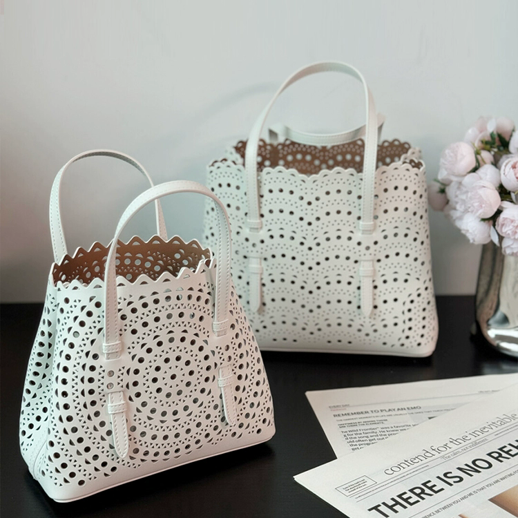 李記 | 原創手工真皮 | 鏤空雕花の菜籃子包M16202號