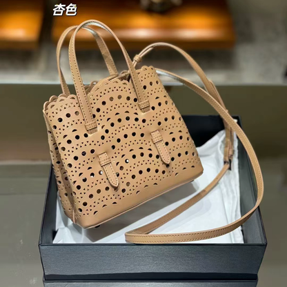李記 | 原創手工真皮 | 鏤空雕花の菜籃子包M16202號
