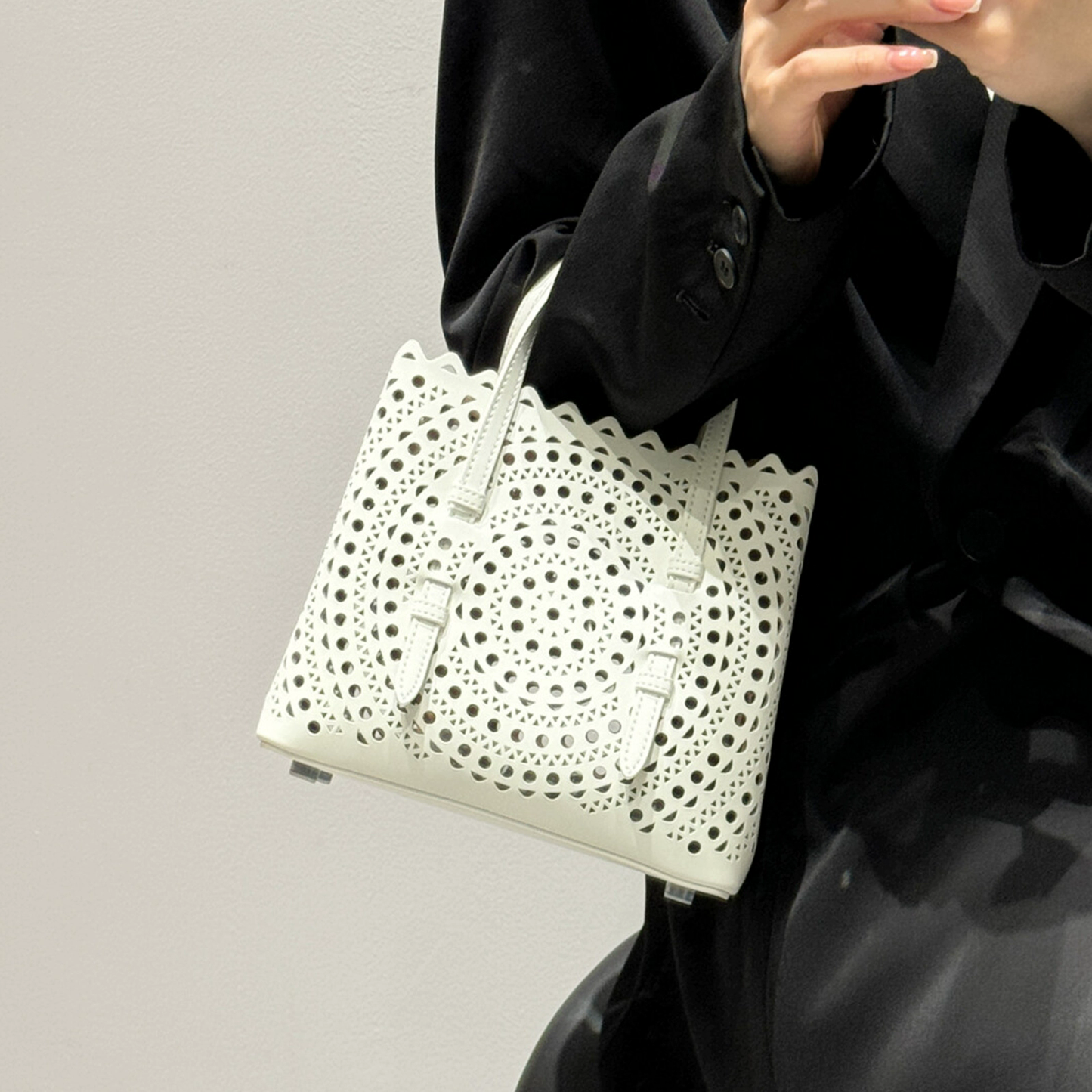 李記 | 原創手工真皮 | 鏤空雕花の菜籃子包M16202號