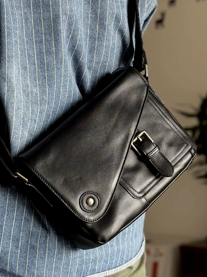 李記 | 原創手工真皮 | 強い質感を体現し斜唄包m227號