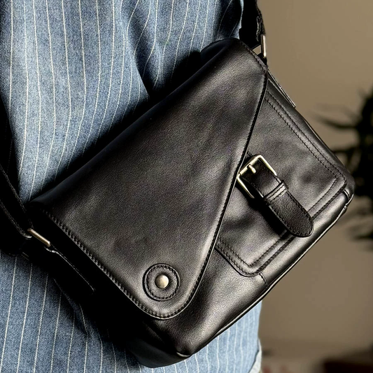 李記 | 原創手工真皮 | 強い質感を体現し斜唄包m227號