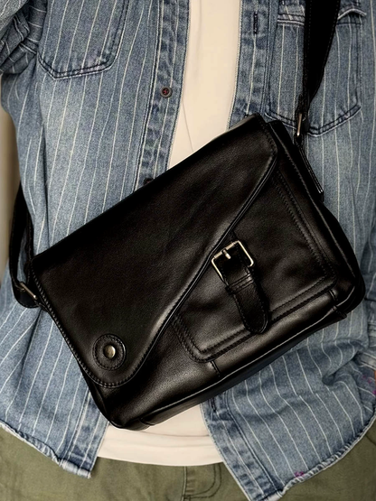 李記 | 原創手工真皮 | 強い質感を体現し斜唄包m227號