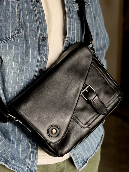 李記 | 原創手工真皮 | 強い質感を体現し斜唄包m227號