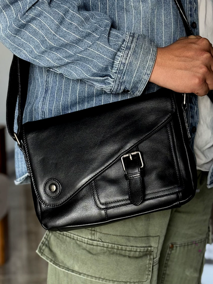 李記 | 原創手工真皮 | 強い質感を体現し斜唄包m227號