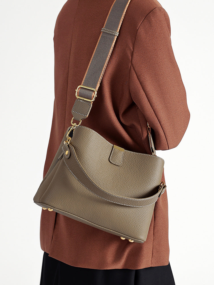 李記 | 原創手工真皮 | 低調簡約軟糯い水桶包ML88號